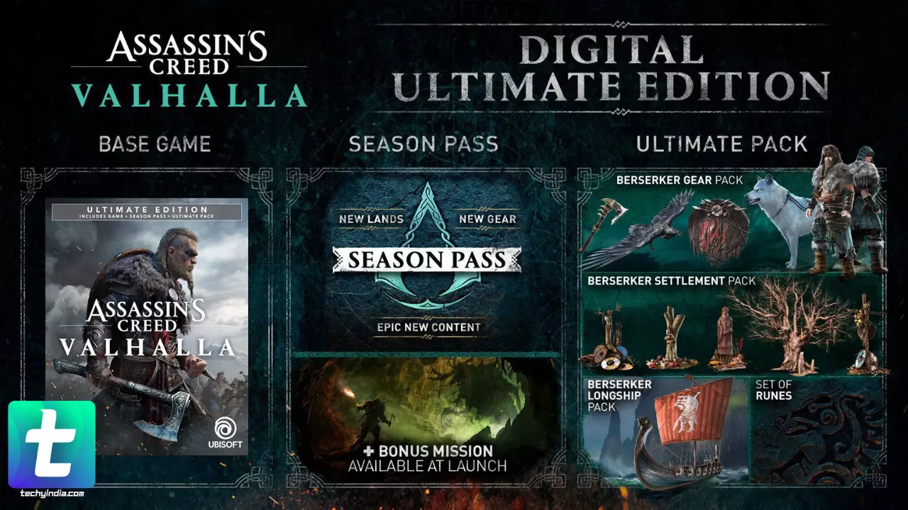 Assassin’s Creed Valhalla DLC pack with flashy new armor sets listed on PSN