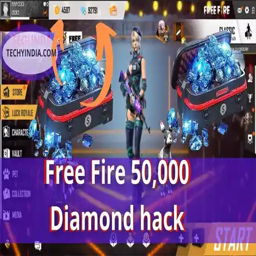 Free Fire 50000 Diamond hack without human verification in 2021