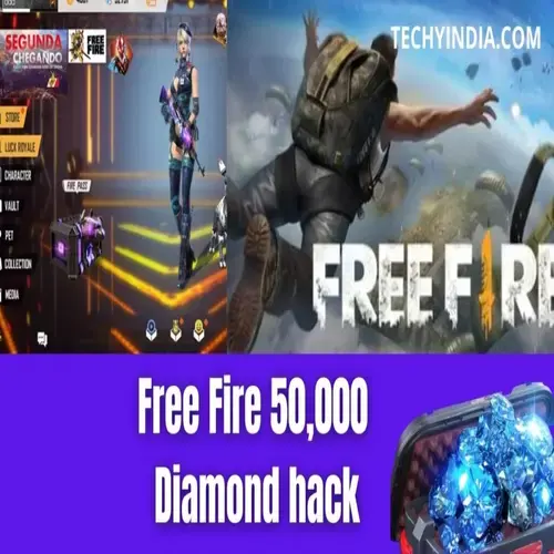 Free Fire 50000 Diamond hack without human verification Free in 2023