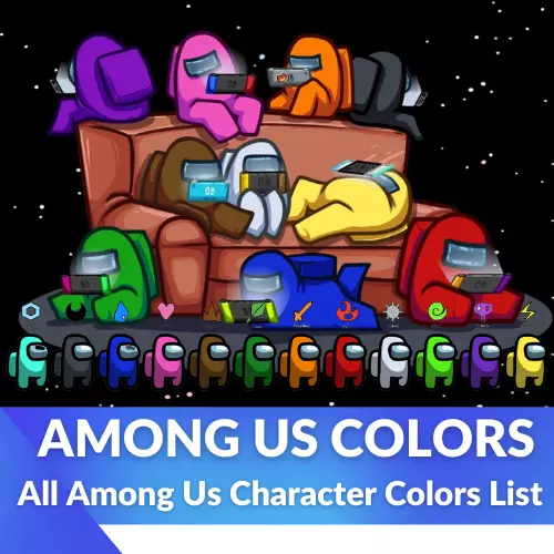 among us colors: All Among Us Character Colors List