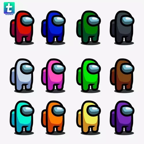 among us colors: All Among Us Character Colors List 