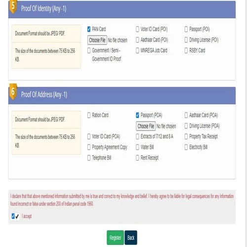 Registration Process at aaplesarkar.mahaonline.gov.in